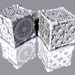 Dice (1 Die) - 3D printed, Steampunk Style, Bronze Finish