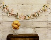Vintage Scrap Fabric Twine Banner (3 Ft.)  Vintage Pastels