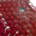 red 6mm plastic faceted beads, craft beads, red beads