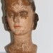 WOW 1920s Mache Composition Mannequine Counter Display Female Head Retail Flapper Art Deco
