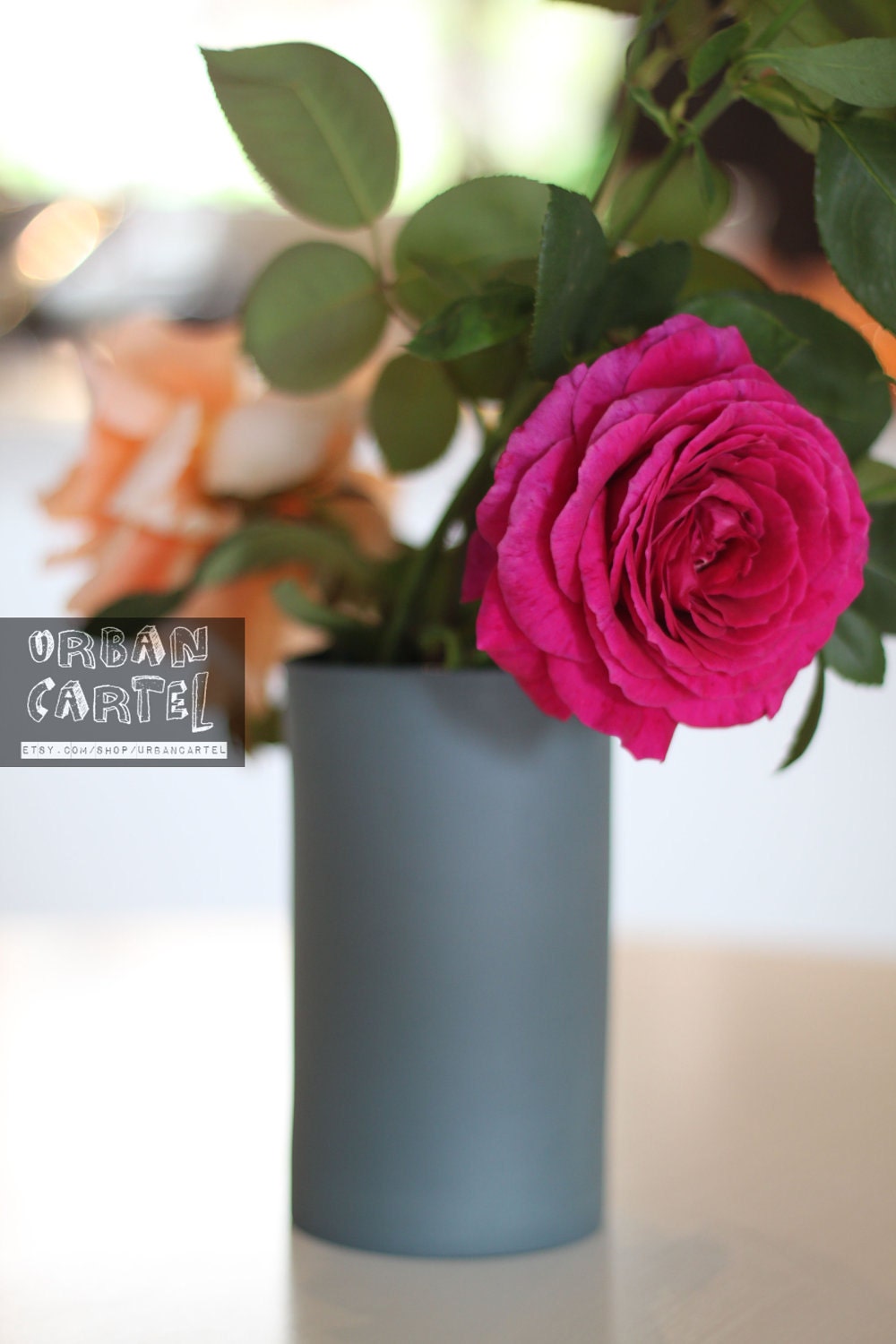 porcelain vase (slate colour)