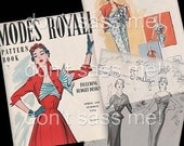 1950s Digital Download Vintage MODES ROYALE Pattern Catalog - 28 Pages Printable PDF