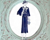 1930s 1940s Vintage Pattern Teen Age 14 to 16 Blouse Dress Cape Suit French Paris XS