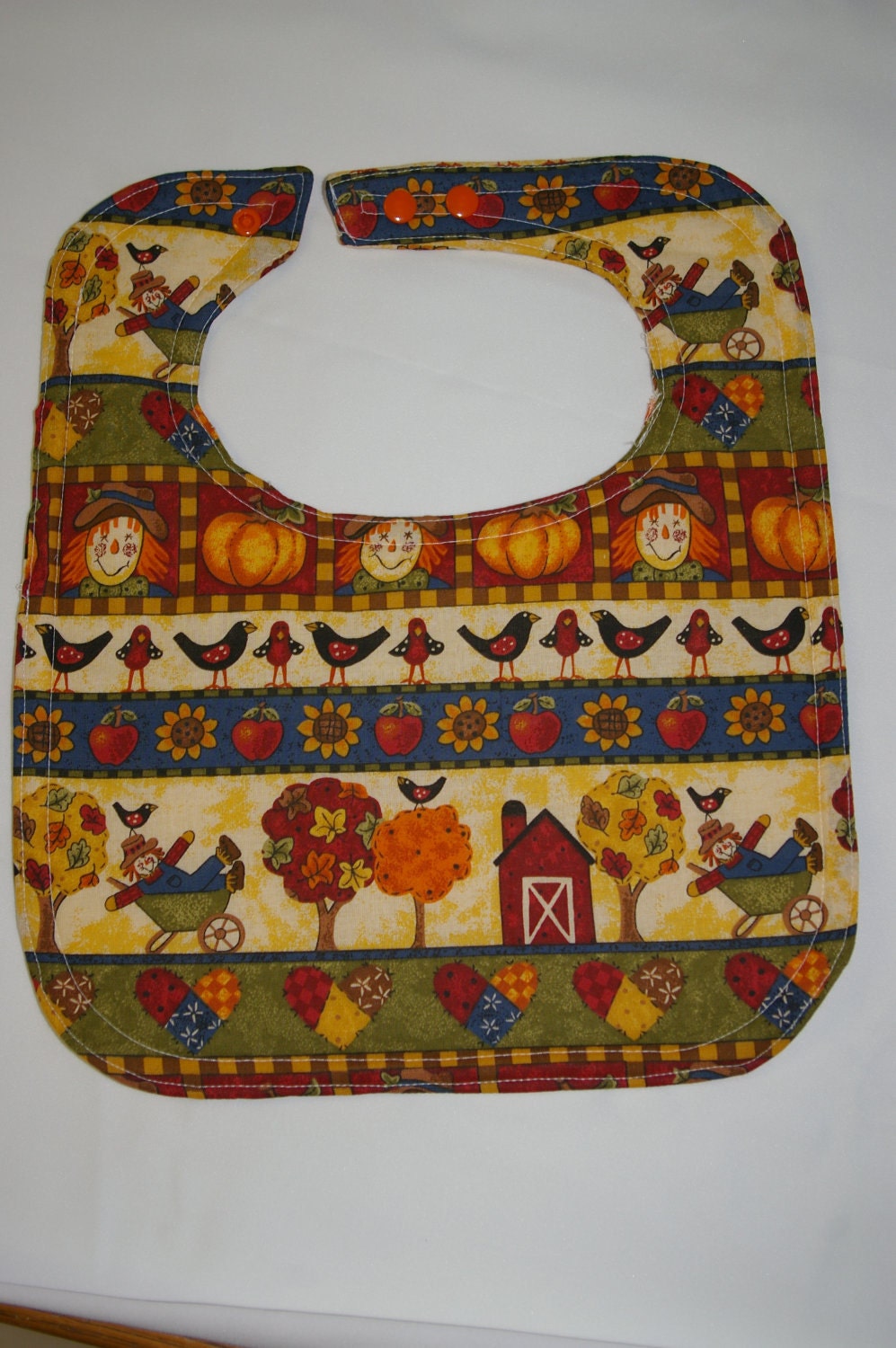 toddler bib autumn colors