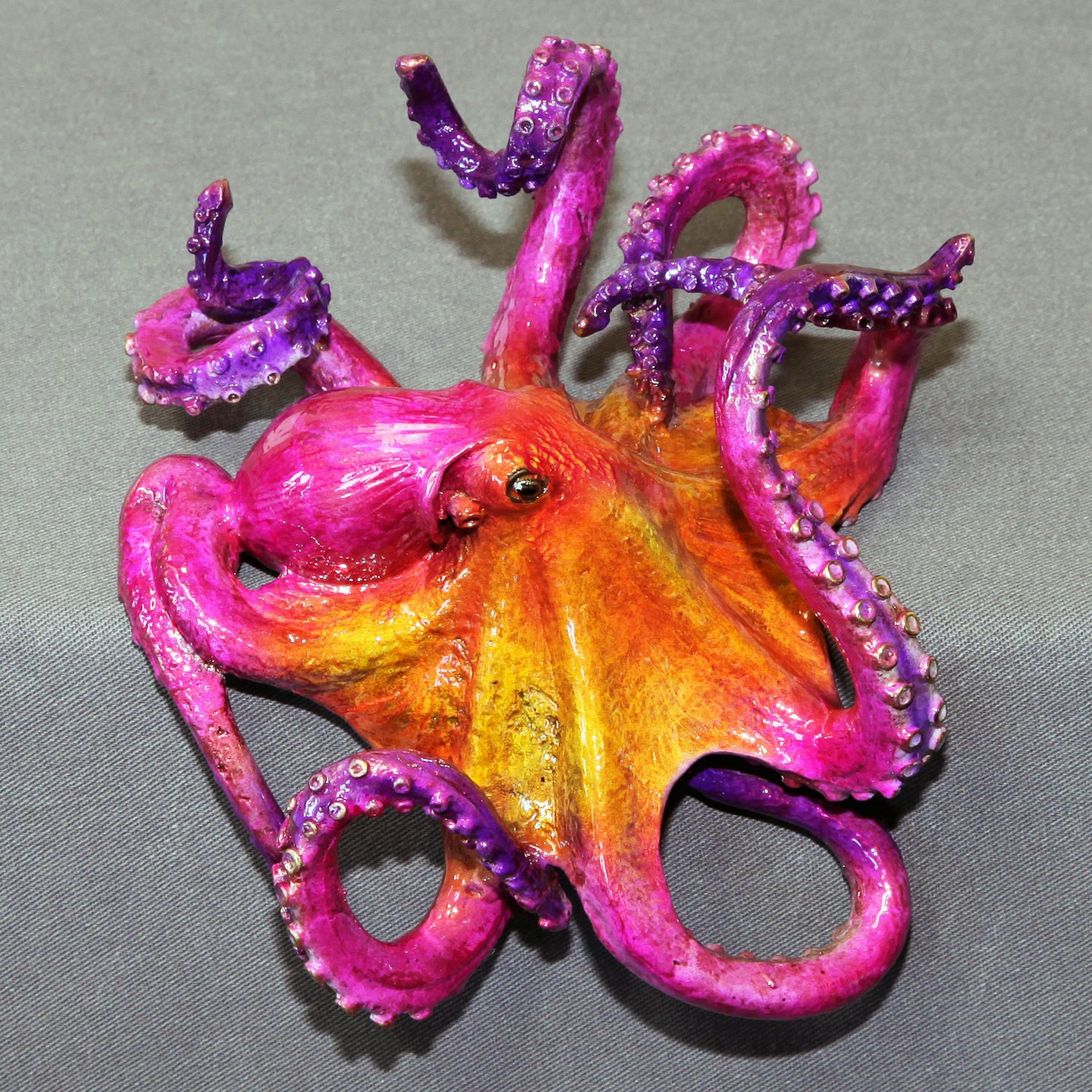 FANTASTIC BRONZE OCTOPUS "Olympus Octopus" Figurine Statue Sculpture Aquatic Art / Limited Edition By Barry Stein