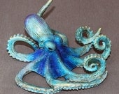 WONDERFUL BRONZE OCTOPUS "Oscar Octopus" Figurine Statue Sculpture Aquatic Art / Limited Edition By Barry Stein