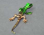 GORGEOUS BRONZE LIZARD Gecko Figurine Statue "Rango" Sculpture Art / Limited Edition By Barry Stein