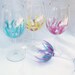 Clearance Item- Affordable Handpainted Wine Glasses: Wedding Gift, Bargain, 12 oz Goblet