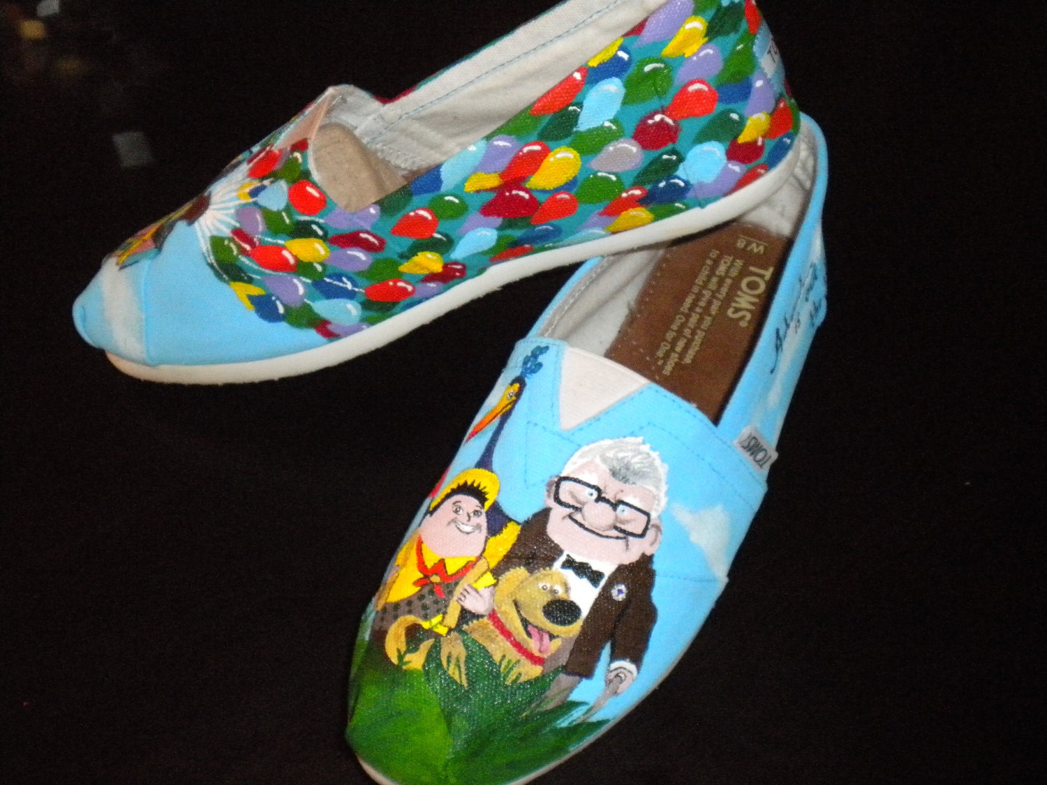Custom Hand Painted Shoes - Up