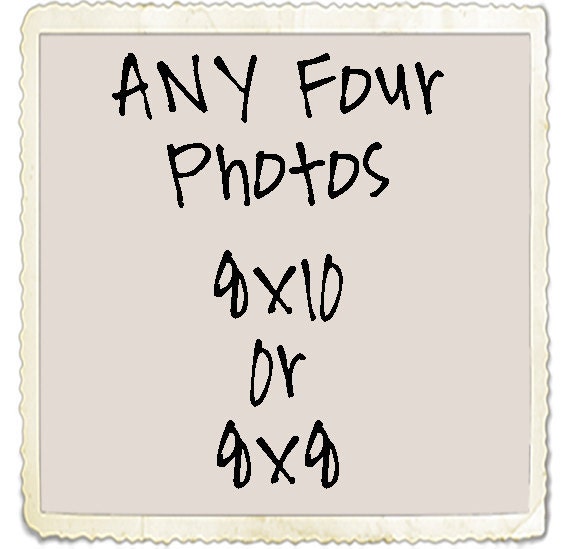 set of four 8x10 prints // your choice