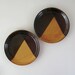 Vintage Mikasa Salad Plates, Set of 2, Premiere Stone Mountain Segments, Vintage Dishes 1970's