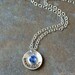 Custom Personalized Hand Stamped Petite Name with Birthstone Necklace for Mom