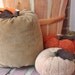 Upcycled Corduroy Pumpkin 9.5" Fall Decor