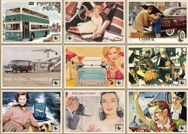 Postcard set of 32 -Vintage AD2