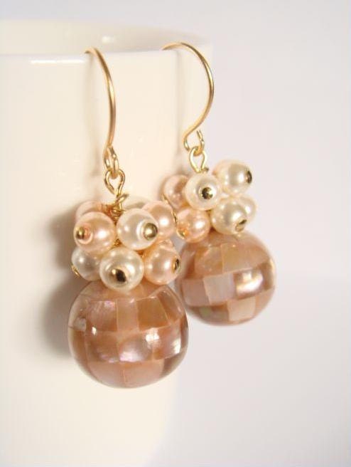Mother of pearl earrings