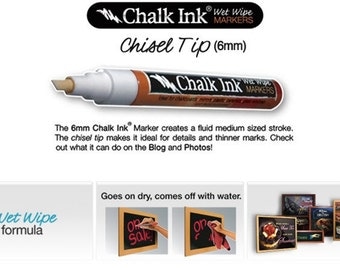 Chalk Ink Pen - Liquid Pen for Chalkboard Decals by Simple Shapes