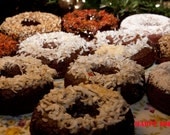 Vegan Gluten free Chocolate Coconut Donuts  love,healthy,natural,gluten free, wedding,birthday.