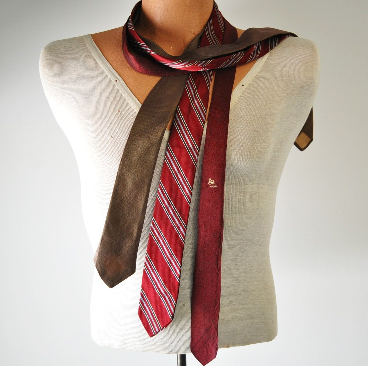 Saturday Night Sock Hop--1960s vintage skinny necktie....instant collection