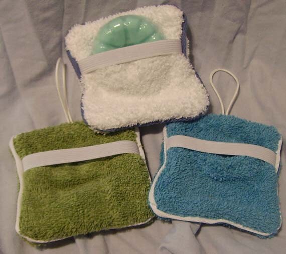 lathering soap pouch