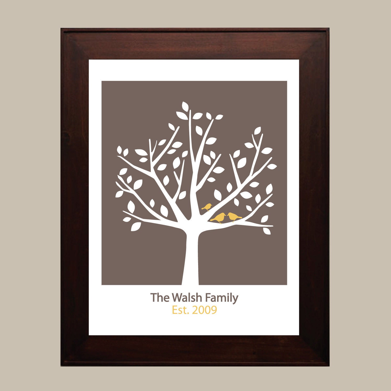 Personalized Family Tree - 11x14