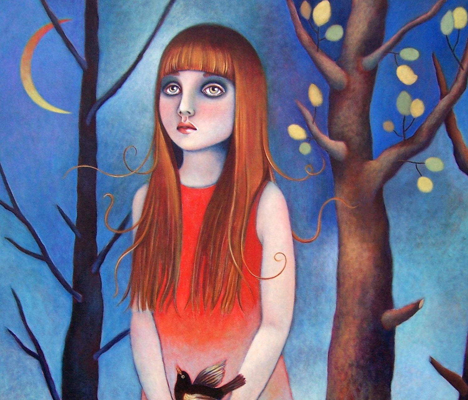 Prints on wood of "Enlightened" by Isabelle Bryer  7.75" x 10.5"