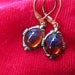 Dragons Lair- Vintage Dragon's Breath Mexican Opal in Antiqued Brass Filigree Necklace Set