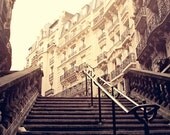 Les Escaliers de Montmartre - 8x8 Print - Photography of Paris, Paris Wall Art, Home Decor, Architecture, French Decor, Parisian