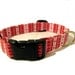 Hearts and Stripe - Valentines Day - Adjustable Dog Collar