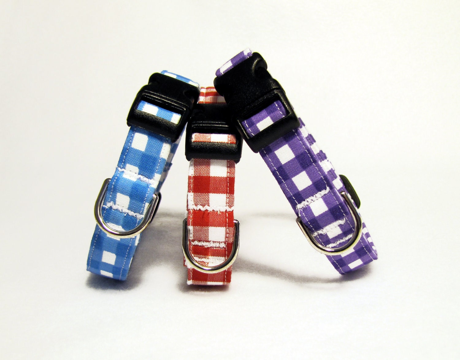 Sunday Picnic - Gingham - Adjustable Dog Collar