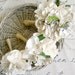 Woodland weddings, Fabric flower bouquets, Wedding fabric bouquet set, Bride and Bridesmaid Cotton Magnolia Bouquet set