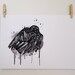 A3 Crow Illustration - Sleeping Raven, 16.5" x 11.7" ArtPrint