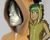 Hyena Vest, Costume, Hoodie, Vest, Jacket, Hand-made, Cosplay, Furry