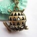 Owl necklace---antique bronze 3D super cute hollow-out owl,alloy chain