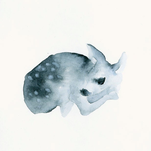 Fine Art Giclee Print from Original Watercolor - Ghost Fawn
