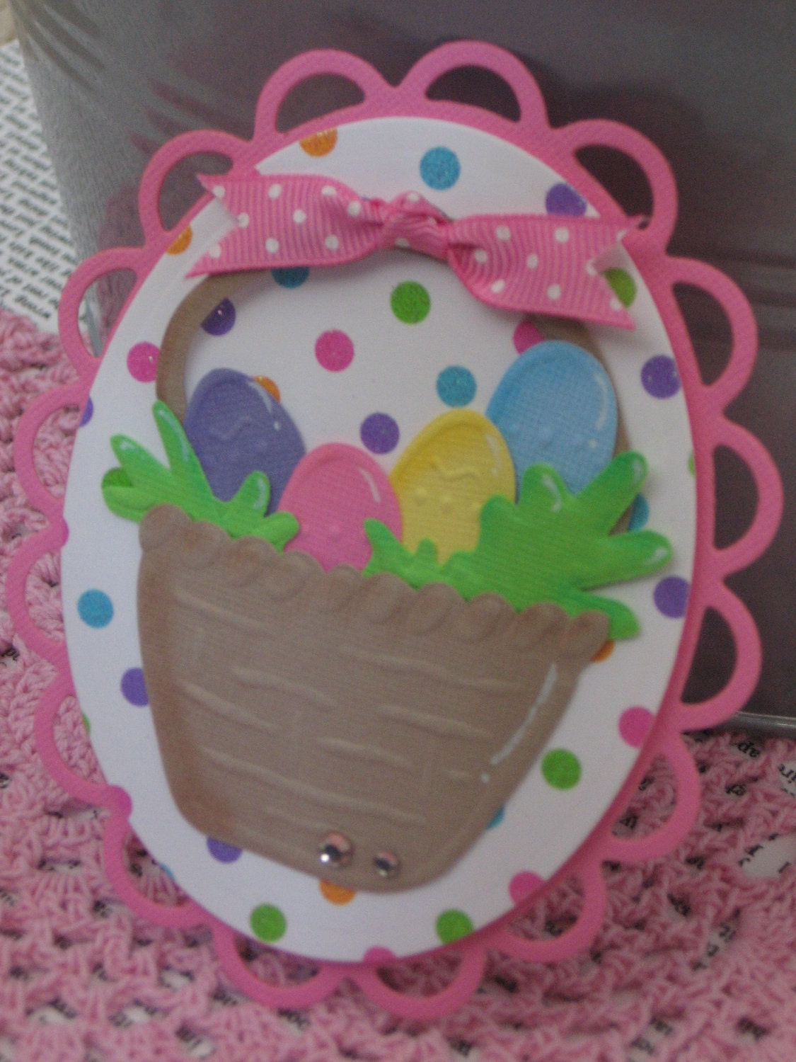 Easter Basket Embellishment Scrapbooking