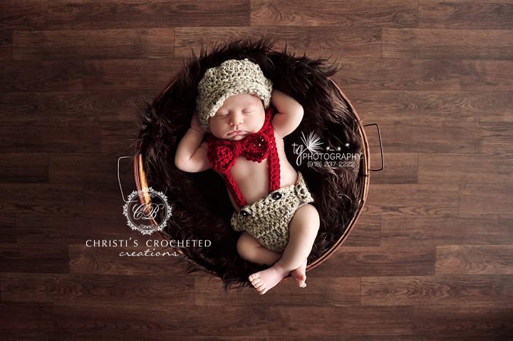 ORIGINAL- Little Man Outfit- Little Man Suit- Baby Boy Outfit- Designer Outfit- Vintage Baby- Diaper Covers- Bow Tie- Suspenders- Newborn
