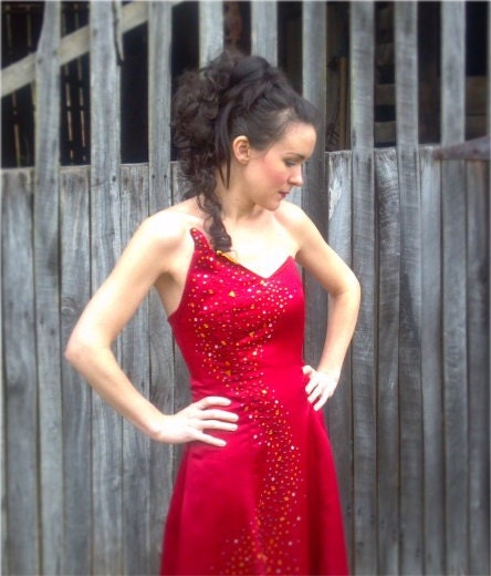 Halloween SALE...Hunger Games Costume...Katniss's Interview Dress..sz 4-6