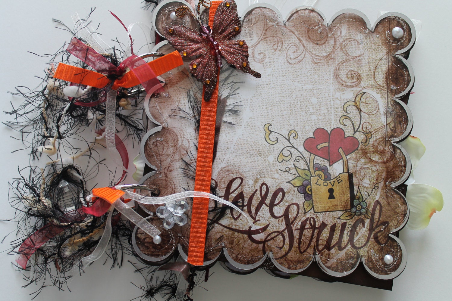 Scrapbook Album, Photo Journal, Altered Journal, Memory Book, Photo Album, ASSEMBLED and Ready for Your Photos