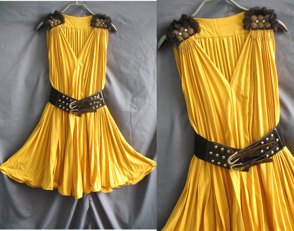 Honey Party Dress - Romance Night Cocktail Dress - Sound of Flowy Tank Top Tunic Dress
