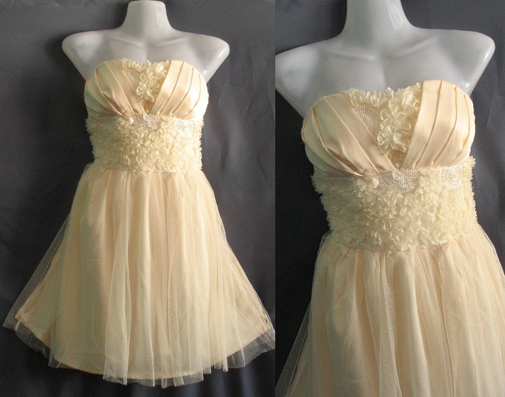 Romance Ruffle Party Dress - Honey Bridesmaid Dress - Birthday Gifts Cocktail Dress Prom Dress