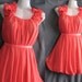 Pink Chiffon Party Dress - Romance Prom Ruffle Cocktail Dress - Sweet Angel Bridesmaid Dress