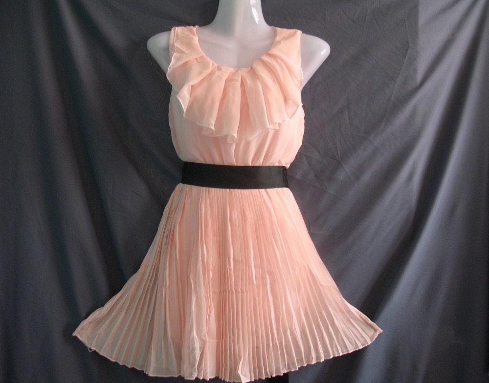 Angle Chiffon Party Dress - Romantic Ruffle Cocktail Dress - Sweet Pink Little Girl Short Dress
