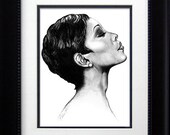 For the Love of Music - Monica - 8.5x11in Art Print