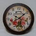 Dollhouse Miniature Wall Clock "The Marseille Rose" One Inch Scale