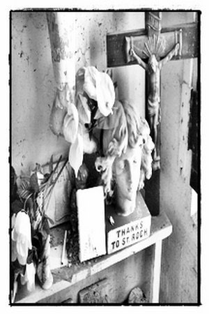 ACEO, Milagros, Gothic Dark Art, New Orleans Cemetery Photography, St. Roch, Miniature Fine Art