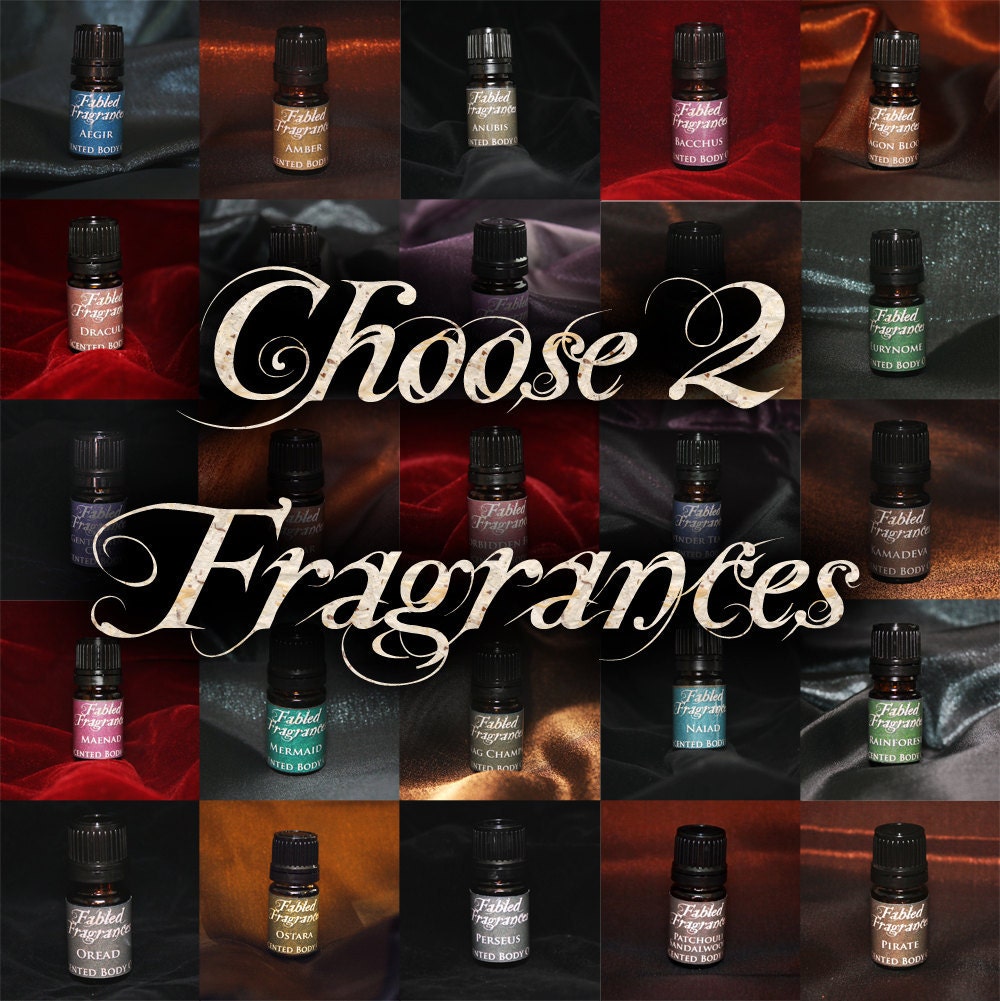 Artisan Perfume Set: Choose Two (2) 5 mL Perfume and Cologne Oils Hand Blended