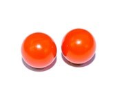 Earrings  Amazing West German Orange VINTAGE