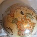 World Globe Lampshade,elegant, hand-crafted, vintage, (lamp NOT included) perfect for a living room, library, child's room, or travel theme