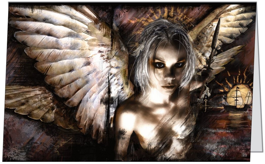 DreamCypher Greeting Card (Cruxshadows) Art by MANDEM 5"x7"