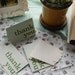 5 Letterpress Green Thank You Cards - Stationery - Green Cards with Cream Envelopes - Blank Inside